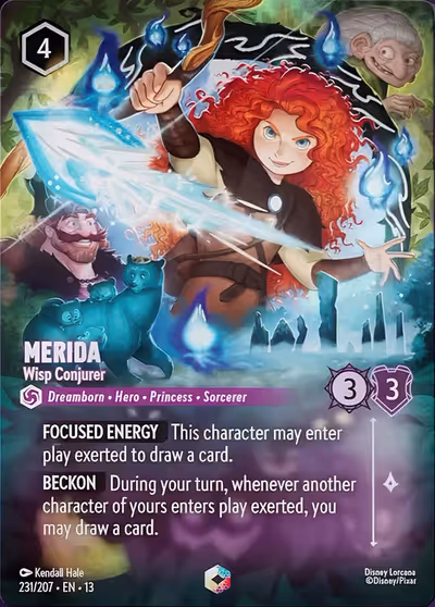 Merida - Wisp Conjurer #231 Foil — Attack of the Vine! (Enchanted) · Disney Lorcana