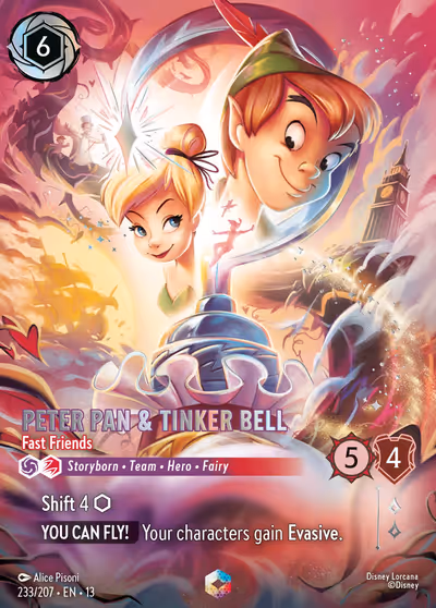 Peter Pan & Tinker Bell - Fast Friends #233 Foil — Attack of the Vine! (Enchanted) · Disney Lorcana