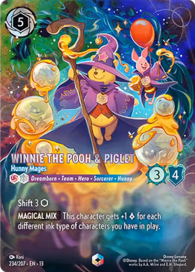 Winnie the Pooh & Piglet - Hunny Mages #234 Foil — Attack of the Vine! (Enchanted) · Disney Lorcana