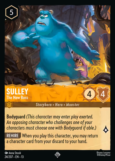 Sulley - The New Boss #24 Foil — Attack of the Vine! (Super Rare) · Disney Lorcana