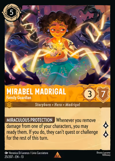 Mirabel Madrigal - Family Guardian #25 Foil — Attack of the Vine! (Rare) · Disney Lorcana
