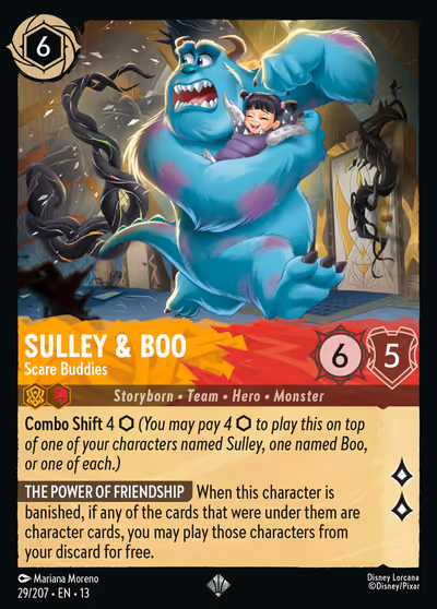 Sulley & Boo - Scare Buddies #29 Foil — Attack of the Vine! (Super Rare) · Disney Lorcana