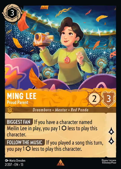 Ming Lee - Proud Parent #2 Foil — Attack of the Vine! (Rare) · Disney Lorcana