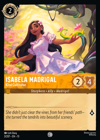 Isabela Madrigal - Kind Cultivator #3 — Attack of the Vine! (Common) · Disney Lorcana