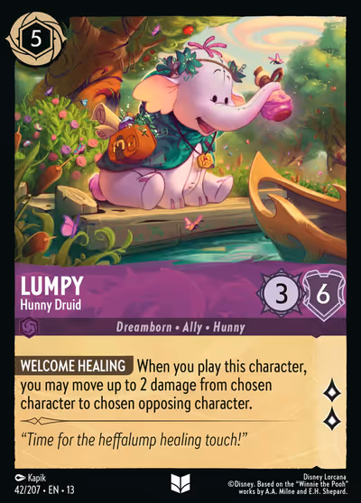 Lumpy - Hunny Druid #42 — Attack of the Vine! (Uncommon) · Disney Lorcana