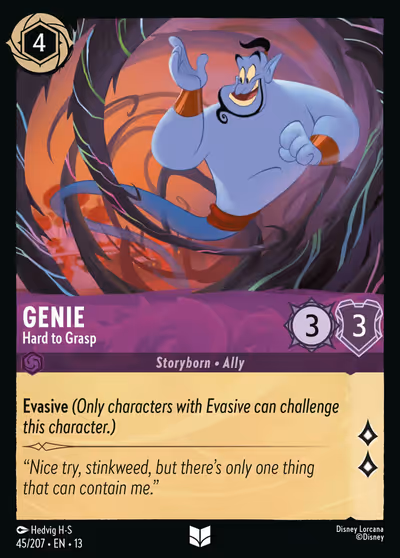 Genie - Hard to Grasp #45 — Attack of the Vine! (Uncommon) · Disney Lorcana