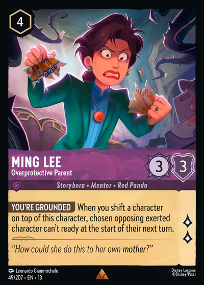 Ming Lee - Overprotective Parent #49 — Attack of the Vine! (Rare) · Disney Lorcana
