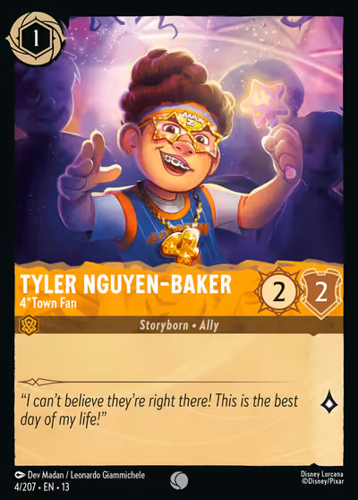 Tyler Nguyen-Baker - 4*Town Fan #4 Foil — Attack of the Vine! (Common) · Disney Lorcana