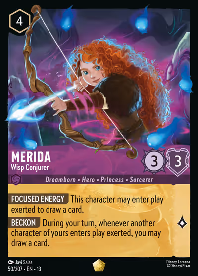 Merida - Wisp Conjurer #50 Foil — Attack of the Vine! (Legendary) · Disney Lorcana