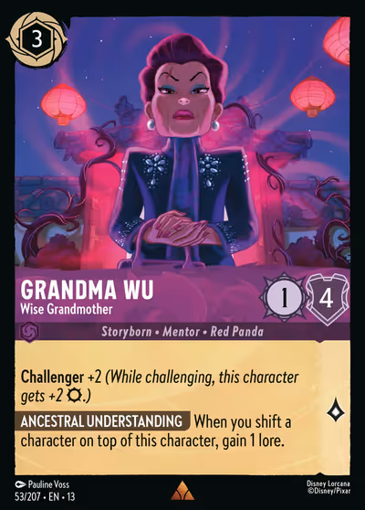 Grandma Wu - Wise Grandmother #53 Foil — Attack of the Vine! (Rare) · Disney Lorcana