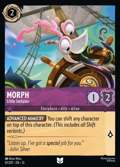 Morph - Little Imitator #57 Foil — Attack of the Vine! (Uncommon) · Disney Lorcana