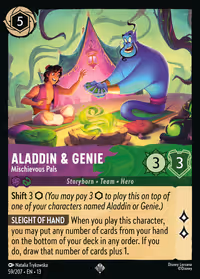 Aladdin & Genie - Mischievous Pals #59 (Super Rare)