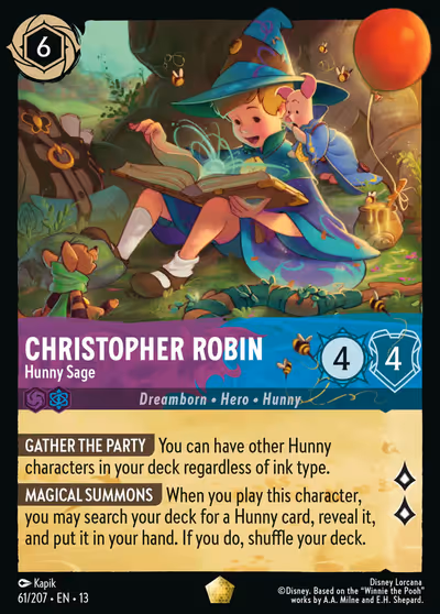 Christopher Robin - Hunny Sage #61 Foil — Attack of the Vine! (Legendary) · Disney Lorcana