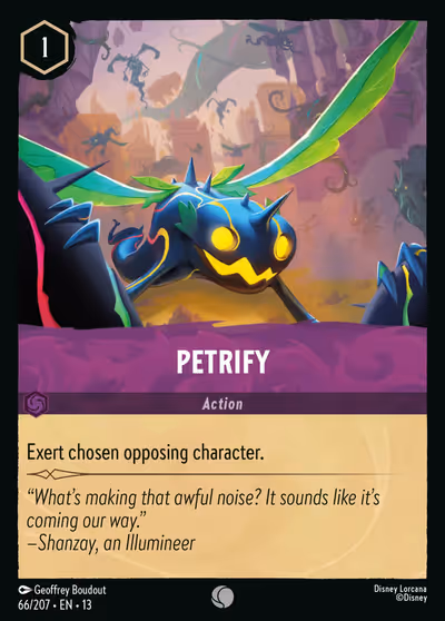 Petrify #66 Foil — Attack of the Vine! (Common) · Disney Lorcana