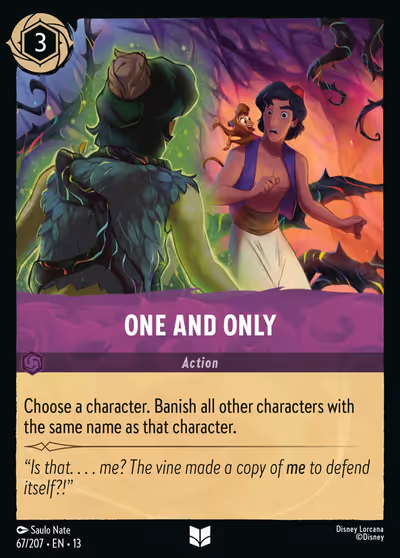 One and Only #67 — Attack of the Vine! (Uncommon) · Disney Lorcana