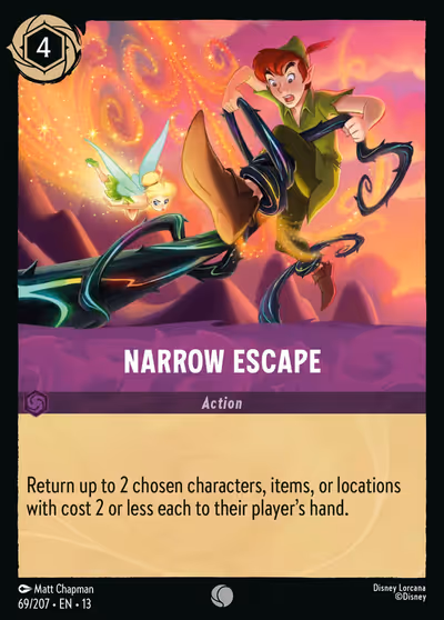 Narrow Escape #69 — Attack of the Vine! (Common) · Disney Lorcana