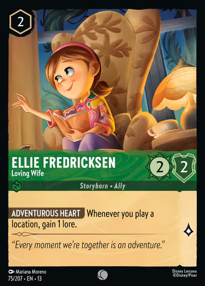 Ellie Fredricksen - Loving Wife #75 — Attack of the Vine! (Common) · Disney Lorcana
