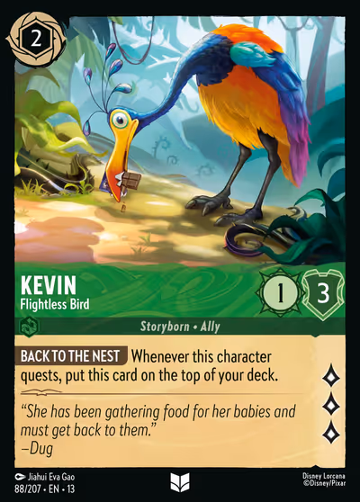 Kevin - Flightless Bird #88 — Attack of the Vine! (Uncommon) · Disney Lorcana