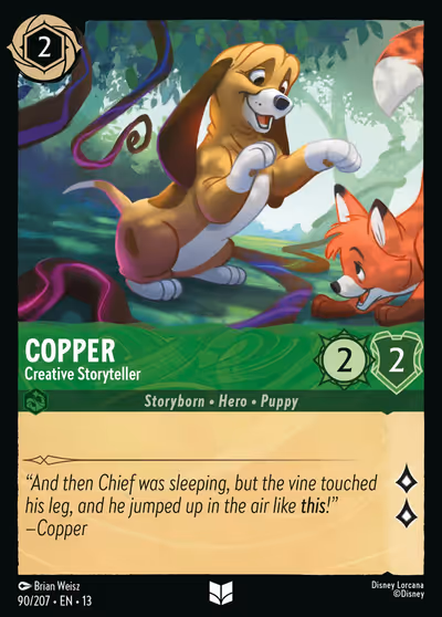 Copper - Creative Storyteller #90 — Attack of the Vine! (Uncommon) · Disney Lorcana