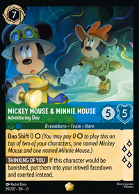 Mickey Mouse & Minnie Mouse - Adventuring Duo #99 (Legendary)