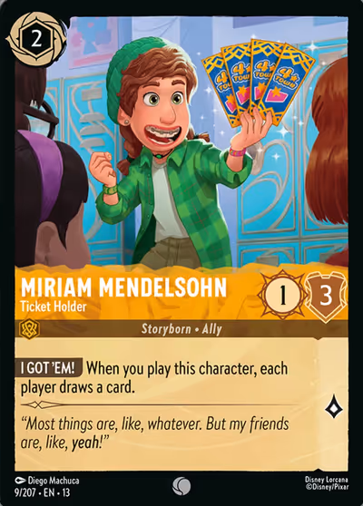 Miriam Mendelsohn - Ticket Holder #9 — Attack of the Vine! (Common) · Disney Lorcana