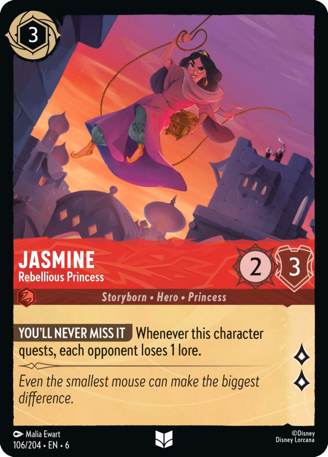 Jasmine - Rebellious Princess #106 (Uncommon)