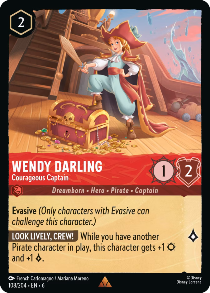 Wendy Darling - Courageous Captain #108 (Rare)