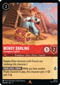 Wendy Darling - Courageous Captain #108 (Rare)