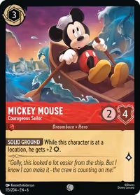 Mickey Mouse - Courageous Sailor #115 (Common)