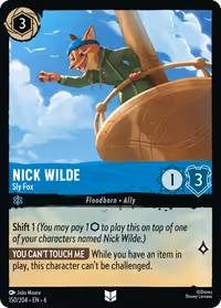 Nick Wilde - Sly Fox #150 (Uncommon)