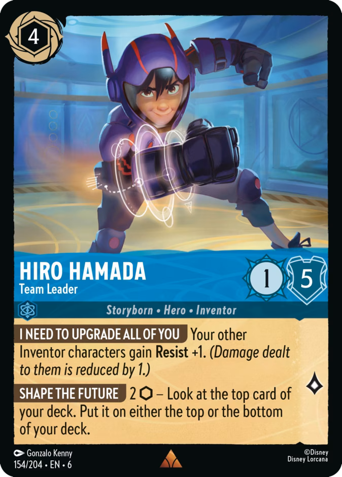 Hiro Hamada - Team Leader #154 (Rare)