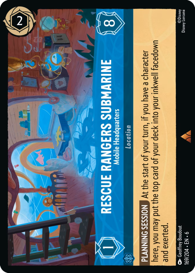 Rescue Rangers Submarine - Mobile Headquarters #169 (Rare)