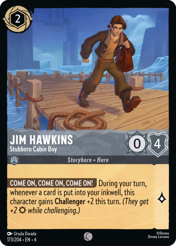 Jim Hawkins - Stubborn Cabin Boy #173 (Common)