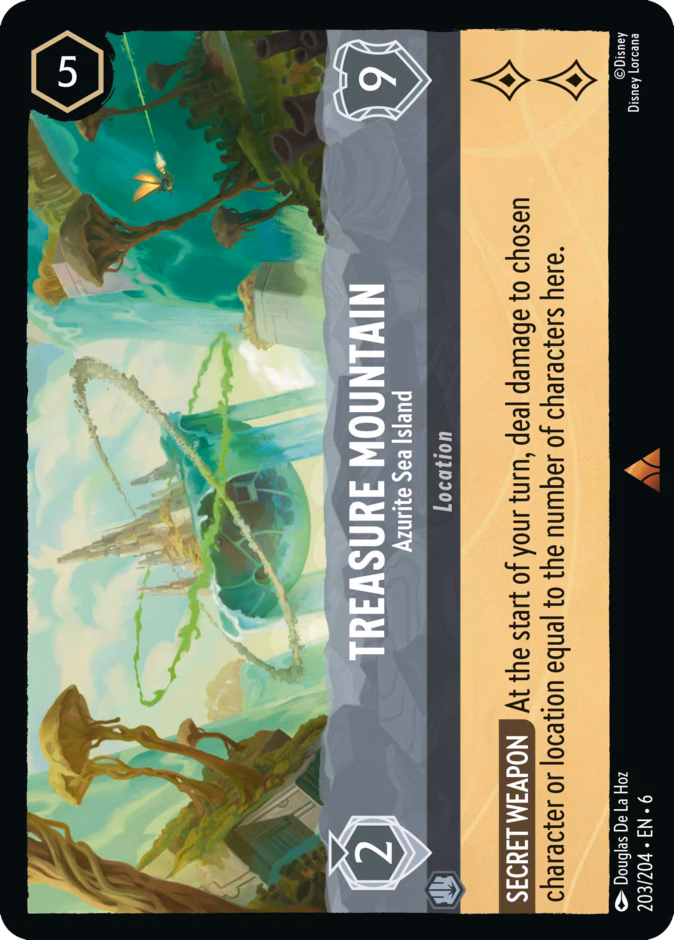 Treasure Mountain - Azurite Sea Island #203 (Rare)