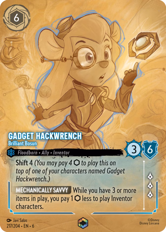 Gadget Hackwrench - Brilliant Bosun #217 #217 (Enchanted)