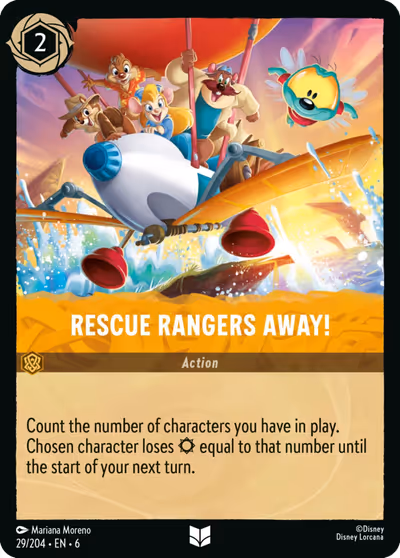 Rescue Rangers Away! #29 — Azurite Sea (Uncommon) · Disney Lorcana