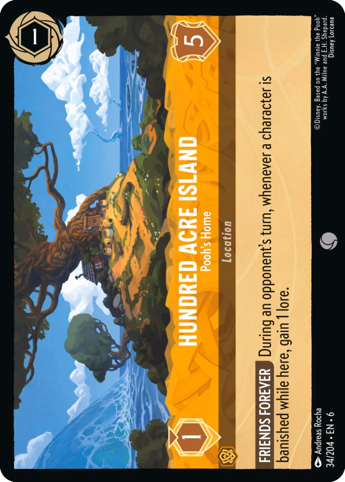 Hundred Acre Island - Pooh's Home #34 (Common)