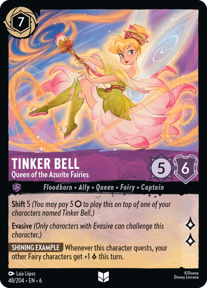 Tinker Bell - Queen of the Azurite Fairies #48 (Uncommon)