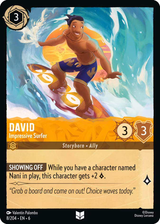 David - Impressive Surfer #8 (Uncommon)