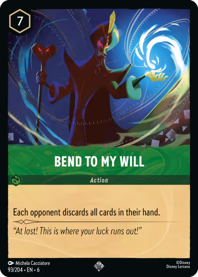 Bend to My Will #93 — Azurite Sea (Super Rare) · Disney Lorcana
