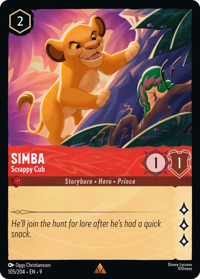 Simba - Scrappy Cub #105 (Rare)