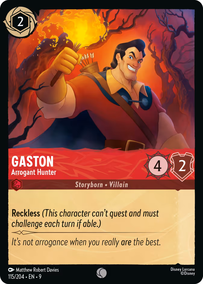 Gaston - Arrogant Hunter #115 (Common)