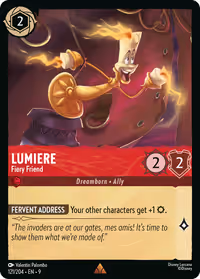 Lumiere - Fiery Friend #121 (Rare)