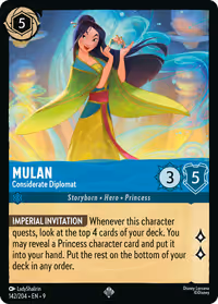 Mulan - Considerate Diplomat #142 (Super Rare)