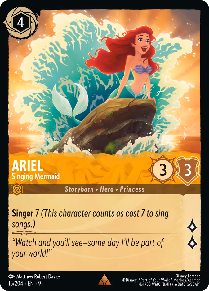 Ariel - Singing Mermaid #15 (Rare)