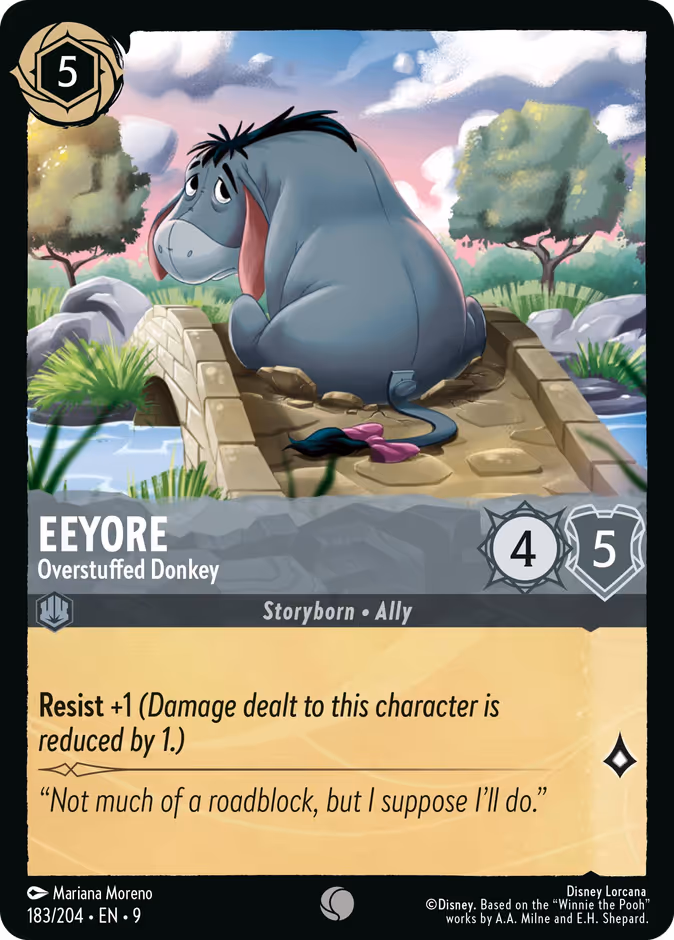 Eeyore - Overstuffed Donkey #183 (Common)