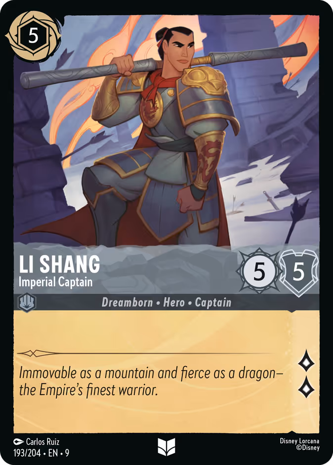 Li Shang - Imperial Captain #193 (Uncommon)
