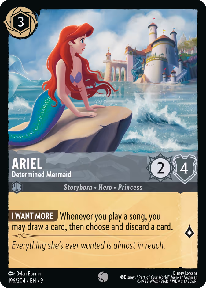 Ariel - Determined Mermaid #196 (Common)