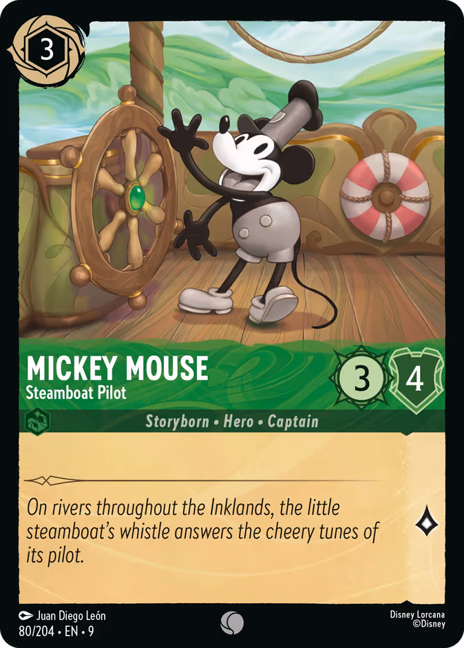 Mickey Mouse - Steamboat Pilot #80 (Common)