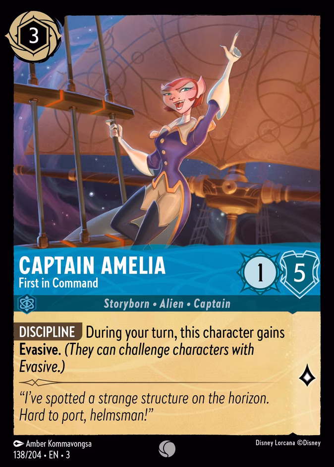 Captain Amelia - First in Command #138 (Common)